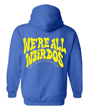 Load image into Gallery viewer, “WE’RE ALL W3IRDOS” hoodie